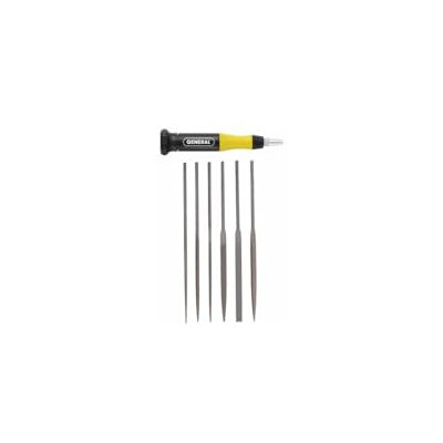 General Tools 6-piece Swiss Pattern Chromium Alloy Steel Needle File Set (707476) - Publicité General Tools 6-piece Swiss Pattern Chromium Alloy Steel Needle File Set (707476) - Publicité