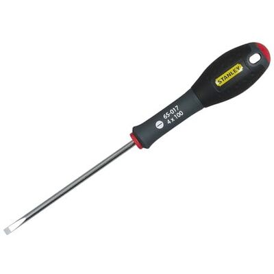 Stanley 0-65-096 Tournevis Pointe Parallèle 6,5 X 150Mm Gamme FATMAX Fabriqués En France Lame En Acier Sablage De L'Empreinte Poignée Soft Grip Liaison Quasi Incassable Anticorrosion - Publicité Stanley 0-65-096 Tournevis Pointe Parallèle 6,5 X 150Mm Gamme FATMAX Fabriqués En France Lame En Acier Sablage De L'Empreinte Poignée Soft Grip Liaison Quasi Incassable Anticorrosion - Publicité
