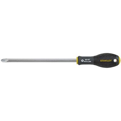 Stanley 1-65-317 Tournevis Ph4 200 V Gamme FATMAX Fabriqués En France Lame En Acier Sablage De L'Empreinte Poignée Soft Grip Liaison Quasi Incassable Finition Anticorrosion - Publicité Stanley 1-65-317 Tournevis Ph4 200 V Gamme FATMAX Fabriqués En France Lame En Acier Sablage De L'Empreinte Poignée Soft Grip Liaison Quasi Incassable Finition Anticorrosion - Publicité