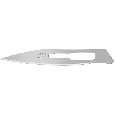 MARTOR 10 x lames de scalpel, lames de rechange couteau graphique, couteau de bricolage, 8,5 mm, tranchant, utilisable 1 fois, n° 36 - Publicité MARTOR 10 x lames de scalpel, lames de rechange couteau graphique, couteau de bricolage, 8,5 mm, tranchant, utilisable 1 fois, n° 36 - Publicité