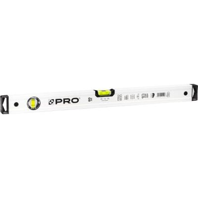 Pro - 100-AB-060 - 60 cm - Blanc - Niveau - Publicité Pro - 100-AB-060 - 60 cm - Blanc - Niveau - Publicité