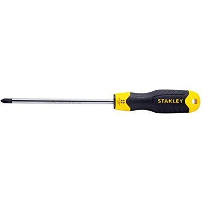 Stanley 0-64-941 Cushion Grip Tournevis Ph2 150 Mm Fabriqué En France Utilisation Professionnelle Lame En Acier Chromé Sablage De L'Empreinte Poignée Soft-Grip - Publicité Stanley 0-64-941 Cushion Grip Tournevis Ph2 150 Mm Fabriqué En France Utilisation Professionnelle Lame En Acier Chromé Sablage De L'Empreinte Poignée Soft-Grip - Publicité