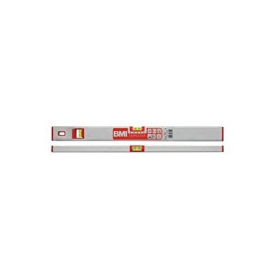BMI 690120E Eurostar Alu-niveau à bulle, Argent/rouge, 120 cm - Publicité BMI 690120E Eurostar Alu-niveau à bulle, Argent/rouge, 120 cm - Publicité