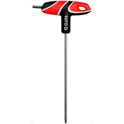 Yato YT-05588 Clé hexagonale avec poignée en T 4 mm Boule - Publicité Yato YT-05588 Clé hexagonale avec poignée en T 4 mm Boule - Publicité