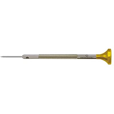 Bergeon Tournevis 30081-AT-080 en inox avec lame en acier inoxydable 0,8 mm avec 2 lames de rechange - Publicité Bergeon Tournevis 30081-AT-080 en inox avec lame en acier inoxydable 0,8 mm avec 2 lames de rechange - Publicité