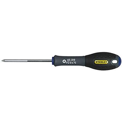 Stanley 1-65-319 Tournevis Pz0 75 Mm Gamme FATMAX Fabriqués En France Lame En Acier Sablage De L'Empreinte Poignée Soft Grip Liaison Quasi Incassable Anticorrosion - Publicité Stanley 1-65-319 Tournevis Pz0 75 Mm Gamme FATMAX Fabriqués En France Lame En Acier Sablage De L'Empreinte Poignée Soft Grip Liaison Quasi Incassable Anticorrosion - Publicité