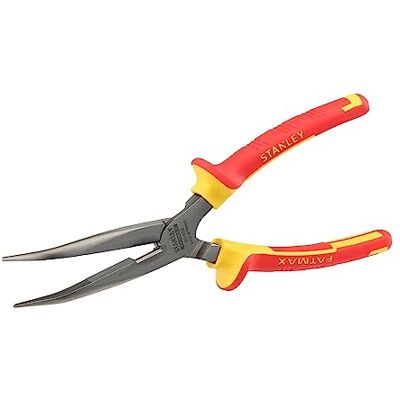 Stanley 0-84-007 Pince À Becs 1/2 Ronds Longs 210 Mm Gamme FATMAX Poignée Bi Matière 1000V Tête Chromé Inoxydable Taillants Trempés Haute Fréquence Normes En 60900, Iec/CEI 900, Vde 0680 - Publicité Stanley 0-84-007 Pince À Becs 1/2 Ronds Longs 210 Mm Gamme FATMAX Poignée Bi Matière 1000V Tête Chromé Inoxydable Taillants Trempés Haute Fréquence Normes En 60900, Iec/CEI 900, Vde 0680 - Publicité