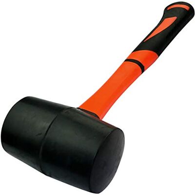 AERZETIX C46069 Marteau/Massette/Maillet Tête en Caoutchouc Noir TPR Manche/Poignée Orange 365mm 680gr Outil pour Céramique/Carrelage Carreleur/Menuisier/Ébéniste/Vitrier - Publicité AERZETIX C46069 Marteau/Massette/Maillet Tête en Caoutchouc Noir TPR Manche/Poignée Orange 365mm 680gr Outil pour Céramique/Carrelage Carreleur/Menuisier/Ébéniste/Vitrier - Publicité