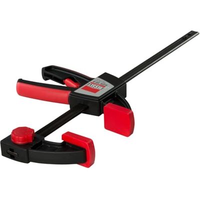 BESSEY EZS Series 12. Pince de style gâchette, EZS30 Force de serrage de 201,8 kg – Utilisable d'une seule main, pour menuiserie, charpenterie, rénovations, bricolage, construction - Publicité BESSEY EZS Series 12. Pince de style gâchette, EZS30 Force de serrage de 201,8 kg – Utilisable d'une seule main, pour menuiserie, charpenterie, rénovations, bricolage, construction - Publicité