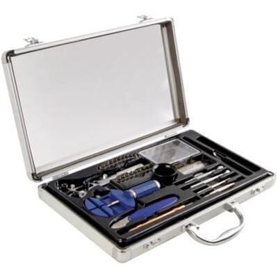 Velleman Coffret d'outils pour horlogers, 13 pièces, dans un étui en aluminium avec couvercle transparent, couleur métallique - Publicité Velleman Coffret d'outils pour horlogers, 13 pièces, dans un étui en aluminium avec couvercle transparent, couleur métallique - Publicité