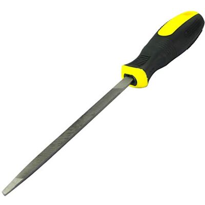 AERZETIX C45961 Lime d'Affûtage Métallique Triangulaire Fine d'Acier Longueur 150mm Outillage à Main pour Façonner le Métal Poignée Bi-Matière Outils de Finition Limer/Aiguiser/Ébavurer - Publicité AERZETIX C45961 Lime d'Affûtage Métallique Triangulaire Fine d'Acier Longueur 150mm Outillage à Main pour Façonner le Métal Poignée Bi-Matière Outils de Finition Limer/Aiguiser/Ébavurer - Publicité