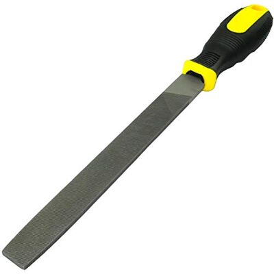 AERZETIX C45963 Lime d'Affûtage Métallique Plate Fine d'Acier Longueur 200mm Outils de Finition à Main pour Façonner le Métal Limer/Lissage/Dégrossissage/Polir/Mécanique Poignée Bi-Matière - Publicité AERZETIX C45963 Lime d'Affûtage Métallique Plate Fine d'Acier Longueur 200mm Outils de Finition à Main pour Façonner le Métal Limer/Lissage/Dégrossissage/Polir/Mécanique Poignée Bi-Matière - Publicité