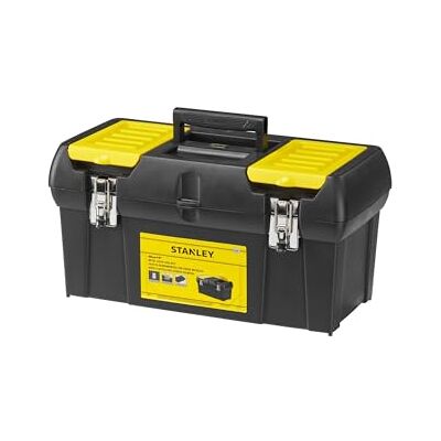 Stanley 1-92-066 Caisse À Outils 494 x 263 x 250mm Cadenassable 2 Organiseurs Sur Le Couvercle Porte-Outils Amovible Intégré Attaches métalliques Anti-Corrosion Multicolore - Publicité Stanley 1-92-066 Caisse À Outils 494 x 263 x 250mm Cadenassable 2 Organiseurs Sur Le Couvercle Porte-Outils Amovible Intégré Attaches métalliques Anti-Corrosion Multicolore - Publicité