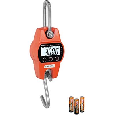Steinberg Crochet Peseur Balance à Grue Professionnelle Rouge SBS-KW-300/100-O (300 kg / 100 g, kg/lbs/N, structure en aluminium moulé, 3 x AA = Durée de fonctionnement 150h, LCD) - Publicité Steinberg Crochet Peseur Balance à Grue Professionnelle Rouge SBS-KW-300/100-O (300 kg / 100 g, kg/lbs/N, structure en aluminium moulé, 3 x AA = Durée de fonctionnement 150h, LCD) - Publicité