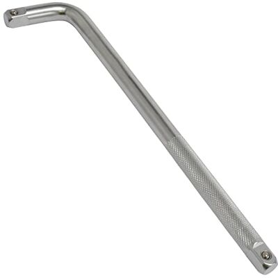 AERZETIX C64824 Bras poignée de force douilles 1/2x300mm argent Manche en L, Adaptateur longue clé angulaire coudé serrage, Acier CR-V 50BV30 - Publicité AERZETIX C64824 Bras poignée de force douilles 1/2x300mm argent Manche en L, Adaptateur longue clé angulaire coudé serrage, Acier CR-V 50BV30 - Publicité