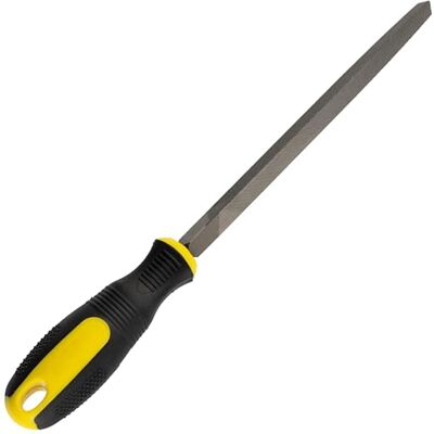 AERZETIX C45984 Lime Triangulaire d'Affûtage Métallique d'Acier Longueur 200mm Outil de Finition Manuel pour Façonner le Métal Polir/Limer/Meulage/Serruriers/Mécanique Poignée Bi-Matière - Publicité AERZETIX C45984 Lime Triangulaire d'Affûtage Métallique d'Acier Longueur 200mm Outil de Finition Manuel pour Façonner le Métal Polir/Limer/Meulage/Serruriers/Mécanique Poignée Bi-Matière - Publicité