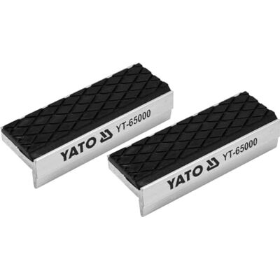 Yato Mâchoires de protection professionnelles de 75 mm en aluminium avec revêtement souple, 2 pièces, magnétique, utilisation universelle, protection optimale pour votre usine - Publicité Yato Mâchoires de protection professionnelles de 75 mm en aluminium avec revêtement souple, 2 pièces, magnétique, utilisation universelle, protection optimale pour votre usine - Publicité