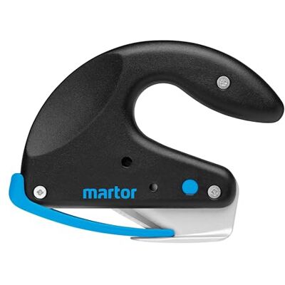 MARTOR Couteau de sécurité SECUMAX OPTICUT avec lame industrielle, couteau pour mousse, couteau pour film plastique avec patin téflonisé, profondeur de coupe max. 7 mm - Publicité MARTOR Couteau de sécurité SECUMAX OPTICUT avec lame industrielle, couteau pour mousse, couteau pour film plastique avec patin téflonisé, profondeur de coupe max. 7 mm - Publicité