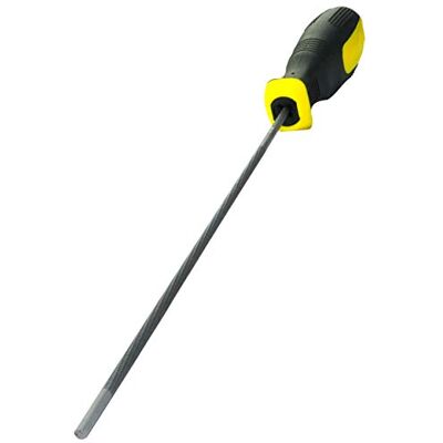 AERZETIX C45957 Lime pour Affûter la Chaîne Tronçonneuse ∅4mm Ronde d'Acier Longueur 160mm Accessoire d'Affûtage pour Bûcheron/Menuisier/Charpentier Poignée Bi-Matière Gouge/Aiguiseur - Publicité AERZETIX C45957 Lime pour Affûter la Chaîne Tronçonneuse ∅4mm Ronde d'Acier Longueur 160mm Accessoire d'Affûtage pour Bûcheron/Menuisier/Charpentier Poignée Bi-Matière Gouge/Aiguiseur - Publicité