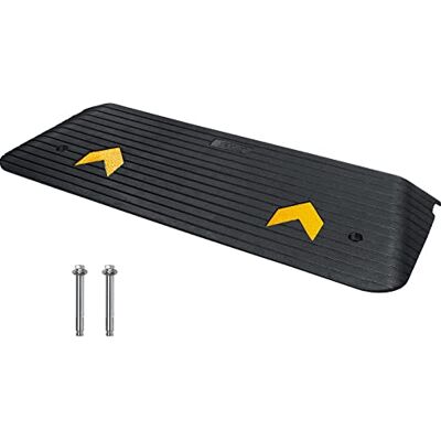 VEVOR Rampe de Seuil Hauteur 3,8 cm Rampe Trottoir en Caoutchouc avec 1 Canal Capacité Charge 15 tonnes Surface Texturée Antidérapante pour Fauteuil Roulant Voitures Scooters Quai Garage 110x32x3,8 cm - Publicité VEVOR Rampe de Seuil Hauteur 3,8 cm Rampe Trottoir en Caoutchouc avec 1 Canal Capacité Charge 15 tonnes Surface Texturée Antidérapante pour Fauteuil Roulant Voitures Scooters Quai Garage 110x32x3,8 cm - Publicité