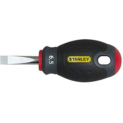 Stanley 0-65-404 Tournevis Parallèle 6,5 X 30 Mm Gamme FATMAX Fabriqués En France Lame En Acier Sablage De L'Empreinte Poignée Soft Grip Liaison Quasi Incassable -Anticorrosion - Publicité Stanley 0-65-404 Tournevis Parallèle 6,5 X 30 Mm Gamme FATMAX Fabriqués En France Lame En Acier Sablage De L'Empreinte Poignée Soft Grip Liaison Quasi Incassable -Anticorrosion - Publicité