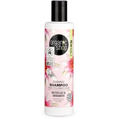 Shampoing Lotus d'eau et Amarante - Organic Shop - Publicité Shampoing Lotus d'eau et Amarante - Organic Shop - Publicité