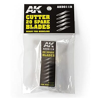 AK Interactive Cutter 20 Lame di Ricambio Plastica Modello Strumenti & Accessori # 9011B - Publicité AK Interactive Cutter 20 Lame di Ricambio Plastica Modello Strumenti & Accessori # 9011B - Publicité