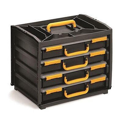 Raaco Boîte d'assortiment Boîte Pratique avec 4 Compartiments - Publicité Raaco Boîte d'assortiment Boîte Pratique avec 4 Compartiments - Publicité