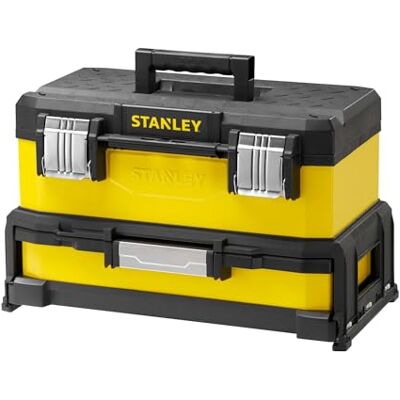 Stanley 1-95-829 Boîte à outils à tiroir bi-matière 51 cm Jaune - Publicité Stanley 1-95-829 Boîte à outils à tiroir bi-matière 51 cm Jaune - Publicité