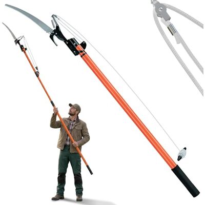 Deuba ® Scie télescopique 2en1 Hauteur de Travail Max. 4m Corde tirage sécateur Coupe-Branches Arbre scie à élaguer Jardinage Outil - Publicité Deuba ® Scie télescopique 2en1 Hauteur de Travail Max. 4m Corde tirage sécateur Coupe-Branches Arbre scie à élaguer Jardinage Outil - Publicité