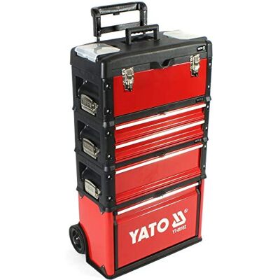 Yato Chariot à outils 3 modules + module de boîte à outils supplémentaire - Publicité Yato Chariot à outils 3 modules + module de boîte à outils supplémentaire - Publicité