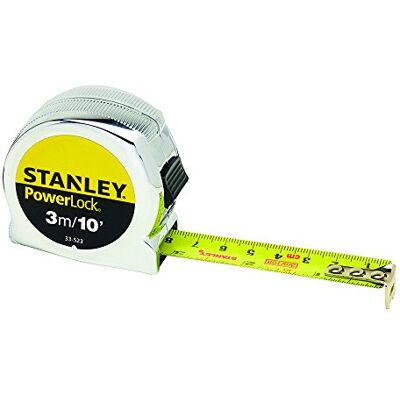 Stanley 033523 Micro Powerlock Mètre à ruban 3 m - Publicité Stanley 033523 Micro Powerlock Mètre à ruban 3 m - Publicité
