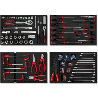 Eberth - Ensemble d'outils multi 81 pièces pour boîte à outils - Outils de haute qualité - Publicité Eberth - Ensemble d'outils multi 81 pièces pour boîte à outils - Outils de haute qualité - Publicité