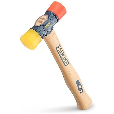 Estwing Mallet Hammer, Red & Yellow Rubber, 12-oz. -DFH-12 - Publicité Estwing Mallet Hammer, Red & Yellow Rubber, 12-oz. -DFH-12 - Publicité