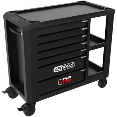 KS TOOLS 823.0017F Servante one by one Servante d'atelier 7 tiroirs avec étagères 40 kg de charge maximale par tiroir Ouverture totale et individuelle des tiroirs - Publicité KS TOOLS 823.0017F Servante one by one Servante d'atelier 7 tiroirs avec étagères 40 kg de charge maximale par tiroir Ouverture totale et individuelle des tiroirs - Publicité