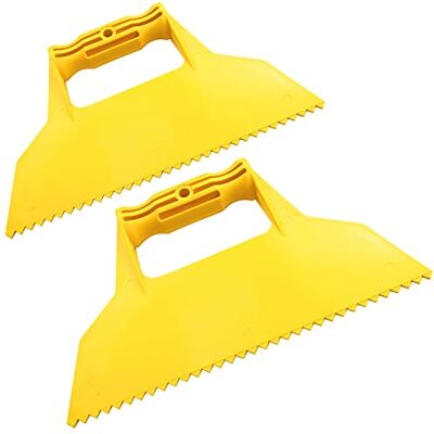 AERZETIX Lot de 2 Spatule à Dents Triangulaires Raclette de Finition Crantée 225mm Plastique Outils à Main pour la Construction Maçonnerie/Maçon/Enduit/Plâtre - Publicité AERZETIX Lot de 2 Spatule à Dents Triangulaires Raclette de Finition Crantée 225mm Plastique Outils à Main pour la Construction Maçonnerie/Maçon/Enduit/Plâtre - Publicité