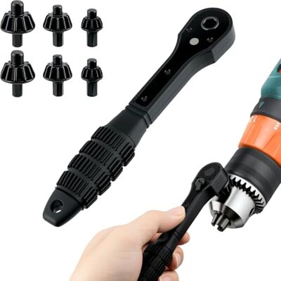 Tolesum Clé de Mandrin 3 en 1 Perceuse 10/13/16mm, Magnétique Cliquet, 6 Têtes 3 en 1 : têtes 10/13/16 mm, changement magnétique rapide, cliquet ergonomique, acier carbone. 6 têtes de rechange incluses. Publicité Tolesum Clé de Mandrin 3 en 1 Perceuse 10/13/16mm, Magnétique Cliquet, 6 Têtes 3 en 1 : têtes 10/13/16 mm, changement magnétique rapide, cliquet ergonomique, acier carbone. 6 têtes de rechange incluses. Publicité