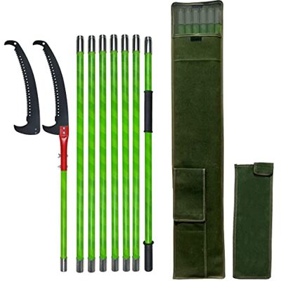 Surmount Way Scie d'élagage 8 m Scie à main Kit d'outils de jardin Sécateur de palme Perche à grande portée avec sac de transport Coupe proprement (Pro) - Publicité Surmount Way Scie d'élagage 8 m Scie à main Kit d'outils de jardin Sécateur de palme Perche à grande portée avec sac de transport Coupe proprement (Pro) - Publicité
