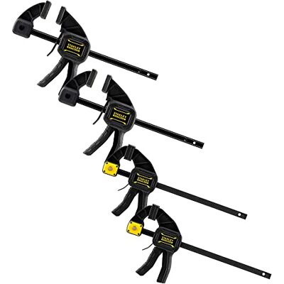 Stanley Lot de 4 serre-joints Fatmax - Publicité Stanley Lot de 4 serre-joints Fatmax - Publicité