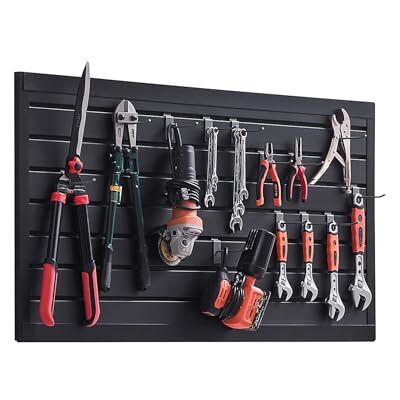 VEVOR Panneau à Lattes Mural Garage, 1225 x 645 mm, Panneau Rangement Outils en PVC avec Conception Modulaire, Porte-outils Muraux pour Affichage, Organisation, Stockage, Atelier, Artisanal, Noir - Publicité VEVOR Panneau à Lattes Mural Garage, 1225 x 645 mm, Panneau Rangement Outils en PVC avec Conception Modulaire, Porte-outils Muraux pour Affichage, Organisation, Stockage, Atelier, Artisanal, Noir - Publicité