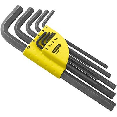 Stanley 1-13-947 Jeu de Clés Mâles Longues sur Support Fabriquées en France - Acier au Silicium Conformes aux Normes ISO 2936 et Din 911-9 Pièces - Publicité Stanley 1-13-947 Jeu de Clés Mâles Longues sur Support Fabriquées en France - Acier au Silicium Conformes aux Normes ISO 2936 et Din 911-9 Pièces - Publicité