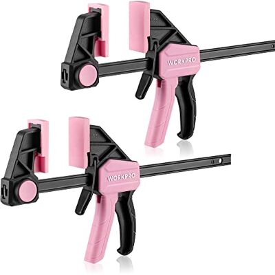 WORKPRO Pinces roses de 6 pouces pour travail du bois - Serres - Publicité WORKPRO Pinces roses de 6 pouces pour travail du bois - Serres - Publicité