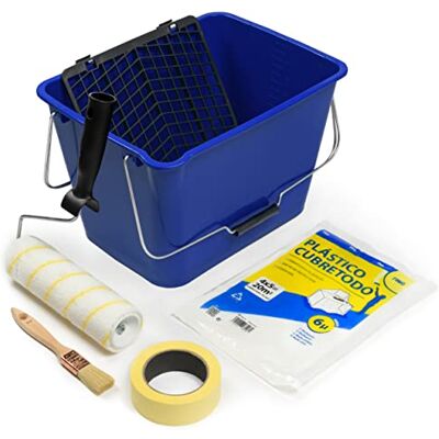TECNO PRODIST - Kit de rouleau de peinture - Rouleau 22 cm - Bac 16 L - Publicité TECNO PRODIST - Kit de rouleau de peinture - Rouleau 22 cm - Bac 16 L - Publicité