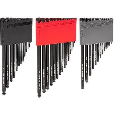 TEKTON Ball End Hex and Star L-Key Set with Holder, 41-Piece (0.050-3/8 in., 1.3-10 mm, T6-T50) KEY91002 - Publicité TEKTON Ball End Hex and Star L-Key Set with Holder, 41-Piece (0.050-3/8 in., 1.3-10 mm, T6-T50) KEY91002 - Publicité