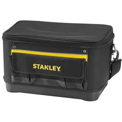 Stanley 1-96-193 Rangement d'Outils Sac À Outils Rigide pour Un maintien du Volume 44.7 x 26.2 x 25.1 cm Base Rigide Résistante À l'Eau multi Compartiments Sangle Bandoulière - Publicité Stanley 1-96-193 Rangement d'Outils Sac À Outils Rigide pour Un maintien du Volume 44.7 x 26.2 x 25.1 cm Base Rigide Résistante À l'Eau multi Compartiments Sangle Bandoulière - Publicité