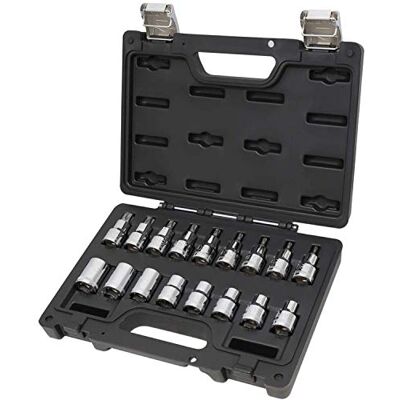 Beta 923E-FTX/C17 Coffret plastique comprenant 17 douilles pour écrous Torx® - Publicité Beta 923E-FTX/C17 Coffret plastique comprenant 17 douilles pour écrous Torx® - Publicité
