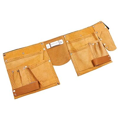 Ceinture à outils en cuir Am-Tech - Pochette pour charpentiers - Réglable - 11 Poches - Publicité Ceinture à outils en cuir Am-Tech - Pochette pour charpentiers - Réglable - 11 Poches - Publicité