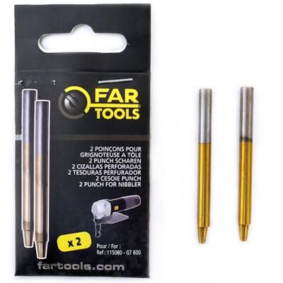FARTOOLS GT 600 - 2 Poinçons pour Coupe Métal - Publicité FARTOOLS GT 600 - 2 Poinçons pour Coupe Métal - Publicité