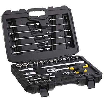 Stanley STMT82832-1 Coffret de Douilles ¼’’ Clés Mixtes Jeu de 41 Pièces - Publicité Stanley STMT82832-1 Coffret de Douilles ¼’’ Clés Mixtes Jeu de 41 Pièces - Publicité