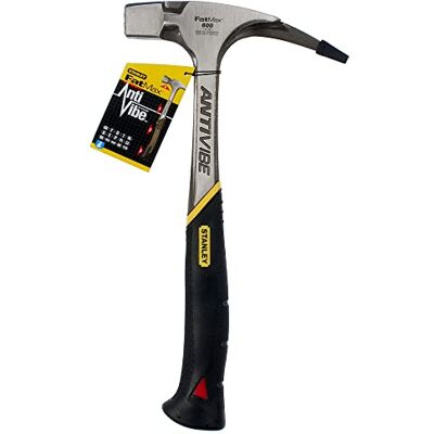 Stanley 1-51-937 Gamme Fatmax Antivibe Arrache-Clous Charpentier- Tête et manche Forgés en Acier Système Diapason Anti Vibrations Poignée Dynagrip Tête de Frappe Plate Quadrillée Noir - Publicité Stanley 1-51-937 Gamme Fatmax Antivibe Arrache-Clous Charpentier- Tête et manche Forgés en Acier Système Diapason Anti Vibrations Poignée Dynagrip Tête de Frappe Plate Quadrillée Noir - Publicité